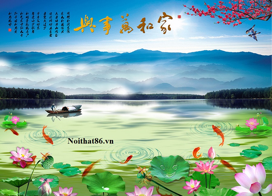 Tranh gạch Hồ Sen