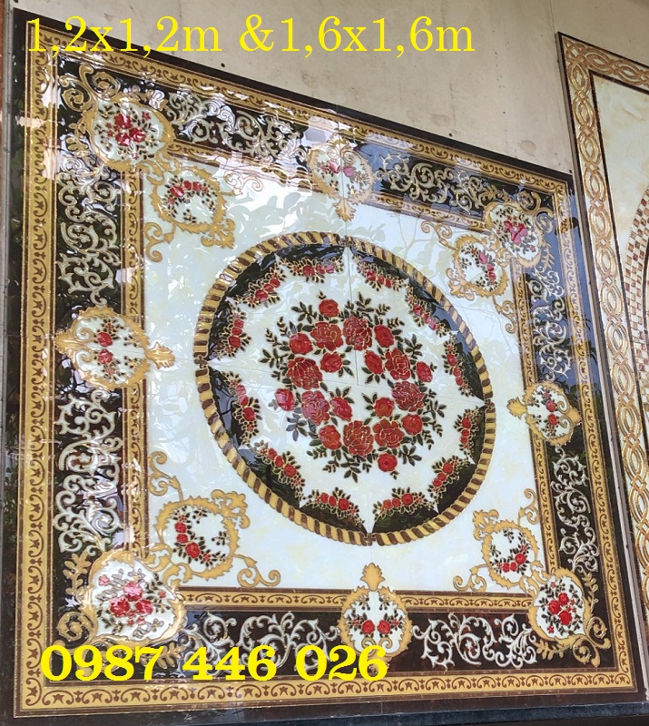 Gạch thảm hoa hồng đỏ HP090.2