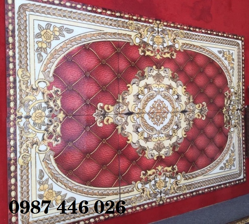 Thảm gạch- gạch thảm da đỏ trang trí