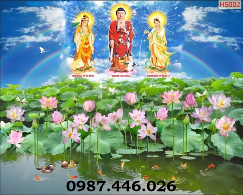 Gạch tranh hoa sen Đức Phật